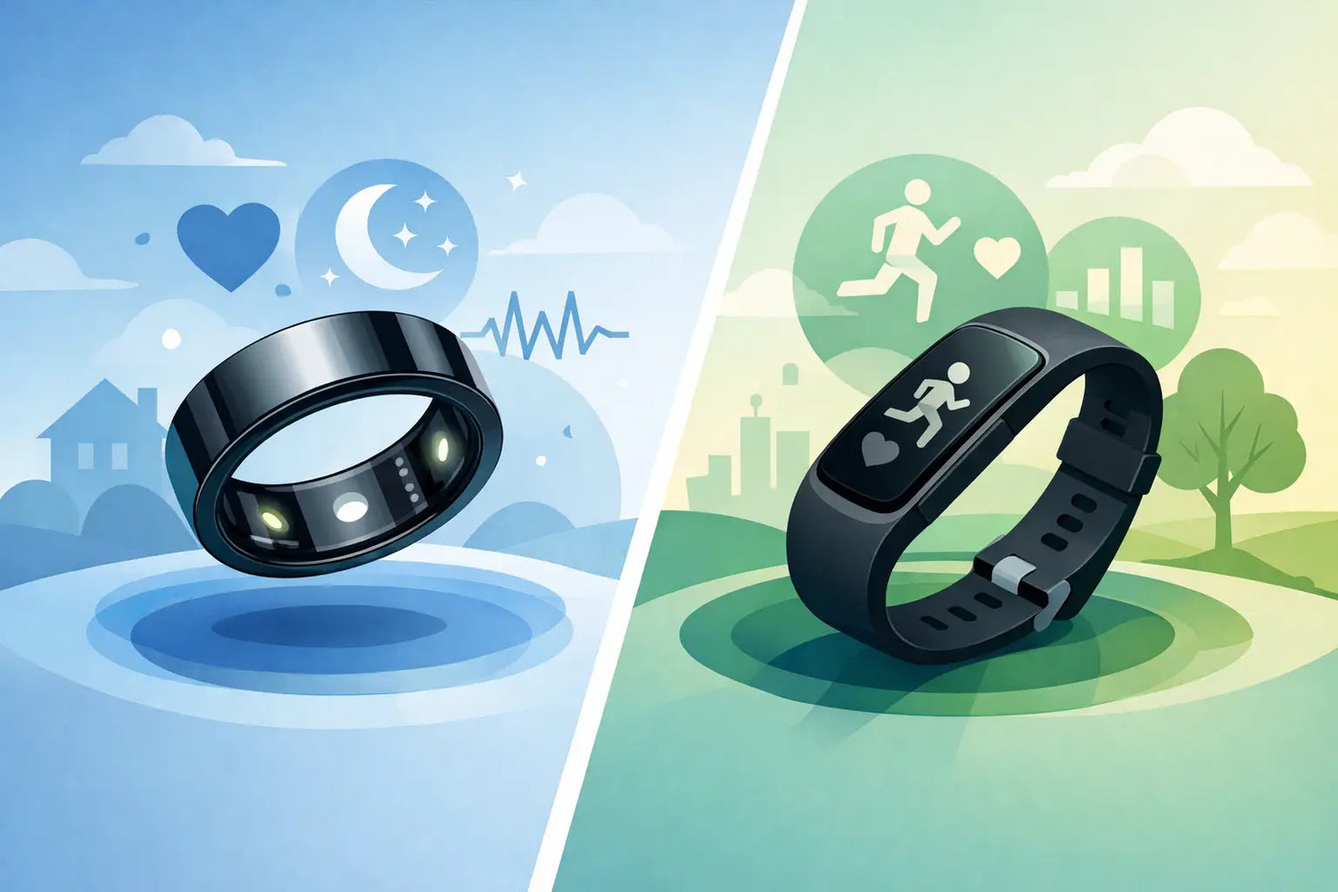 Smartring versus Fitness Tracker im Alltag