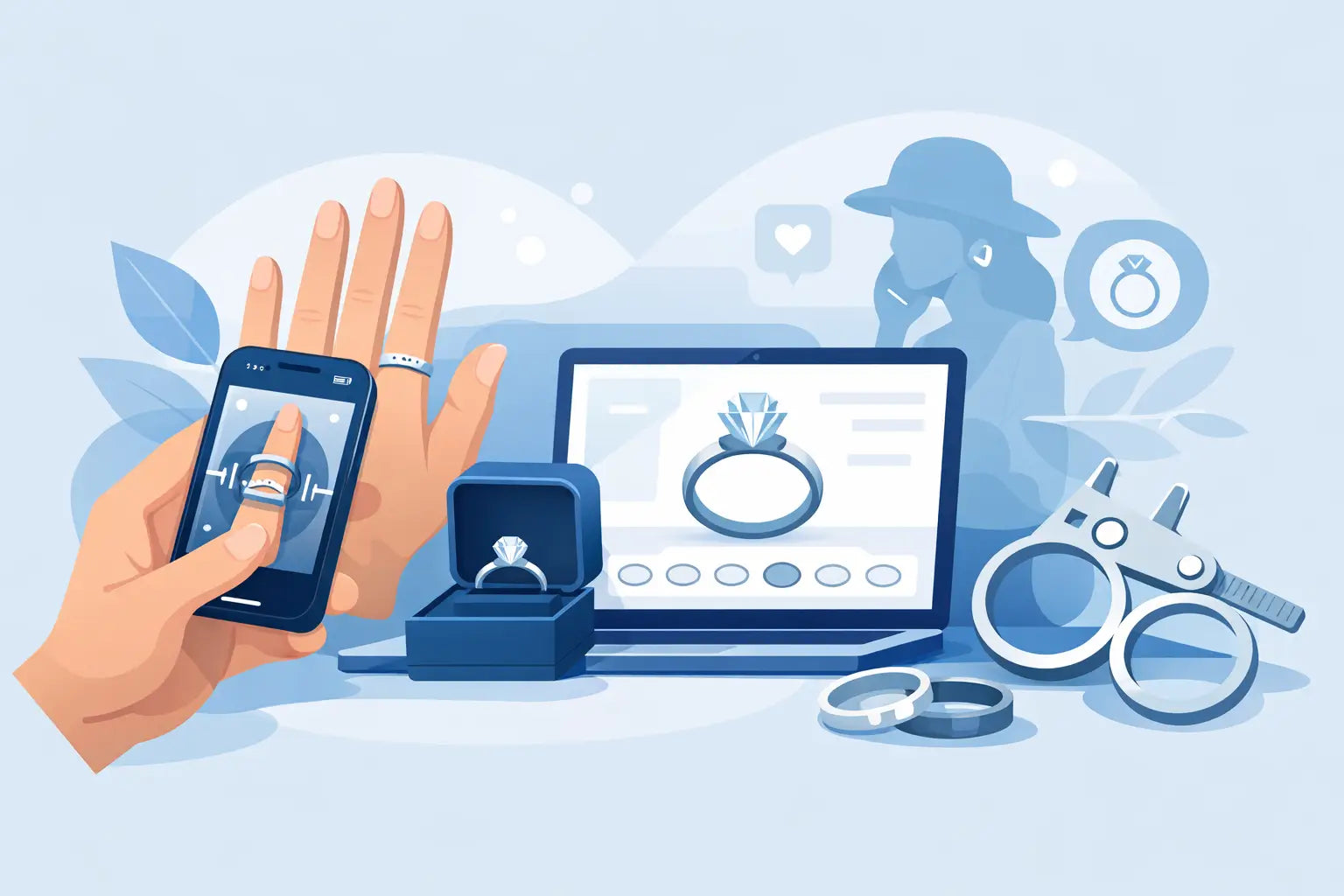 Digitale Ringvermessung vor dem Kauf