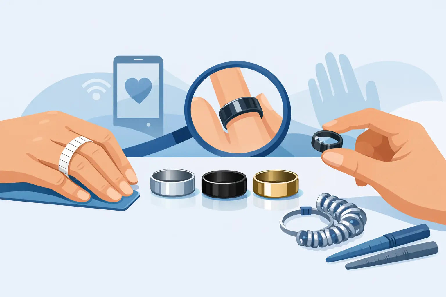 Ringgrößenmessung vor dem Kauf: So passt Ihr Smart Ring