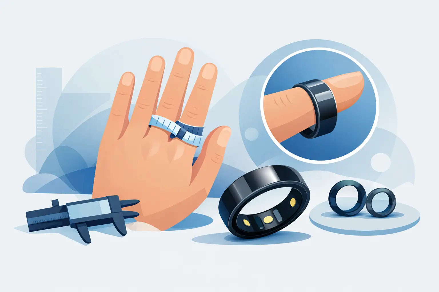 Smart Ring Größe messen - so sitzt er richtig