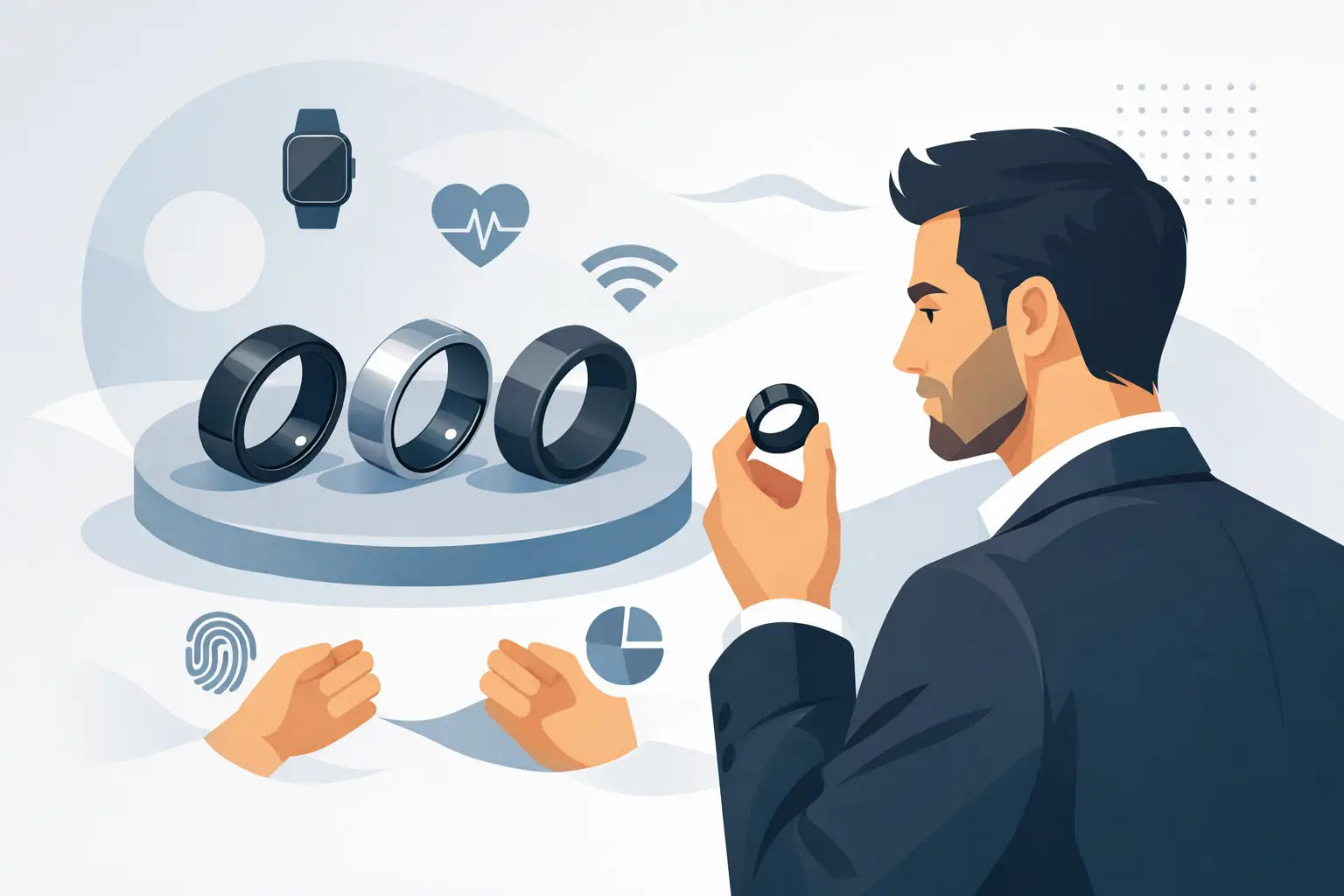 Smartring Herren schlicht richtig wählen